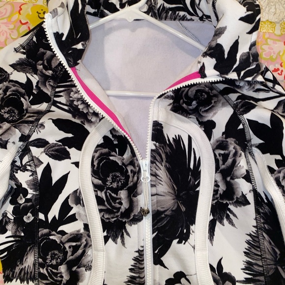Lululemon Zip-Up Floral Scuba Hoodie - Picture 3 of 4